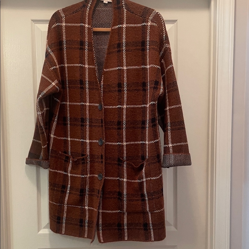 LOFT Plaid Brown Women's‎ Blazer